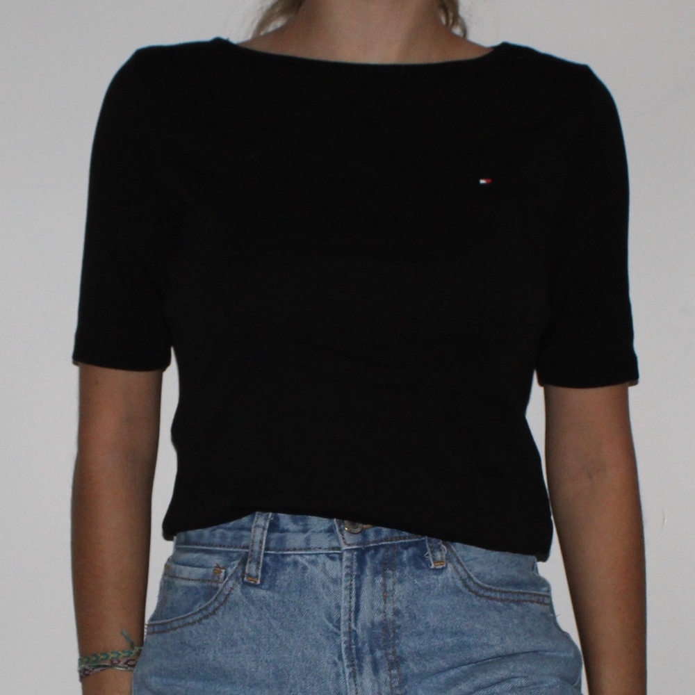 Black Tommy Hilfiger Short Sleeved